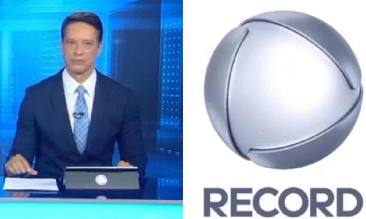 Jornalista da Record passa mal ao vivo e é substituído às pressas -  (crédito: Tupi - Pablo Oliveira)