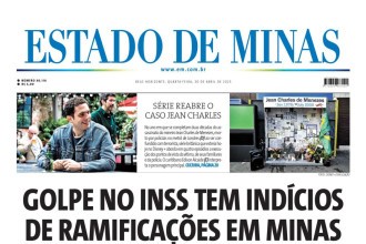 Confira a capa do Estado de Minas do dia 30/4/2025