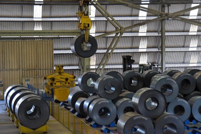 Imagem interna da usina da Gerdau em Ouro Branco. -  (crédito: Washington Alves/Divulgação)