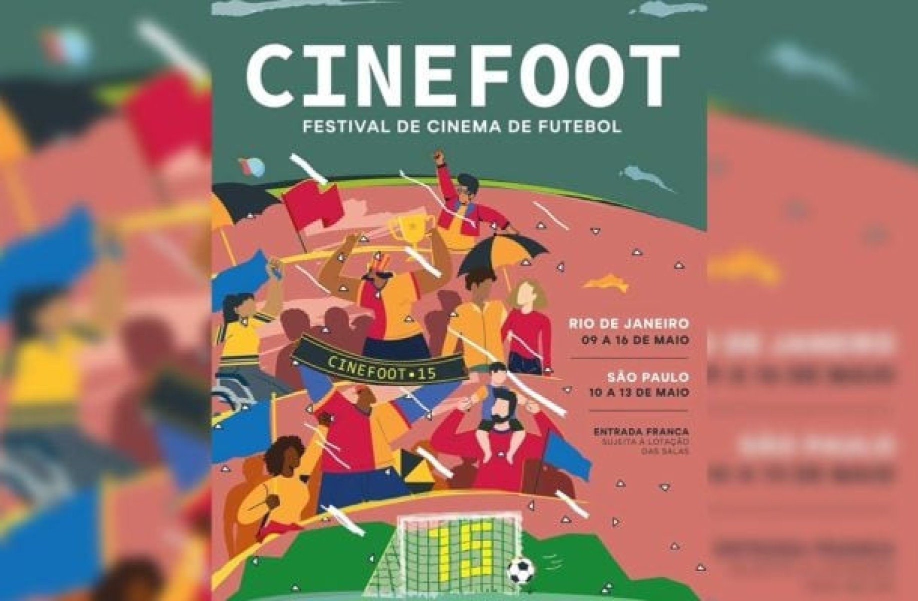 CineFoot celebra 15 anos com exibição de filmes sobre Flamengo, Vasco, Fluminense e Botafogo; entrada gratuita