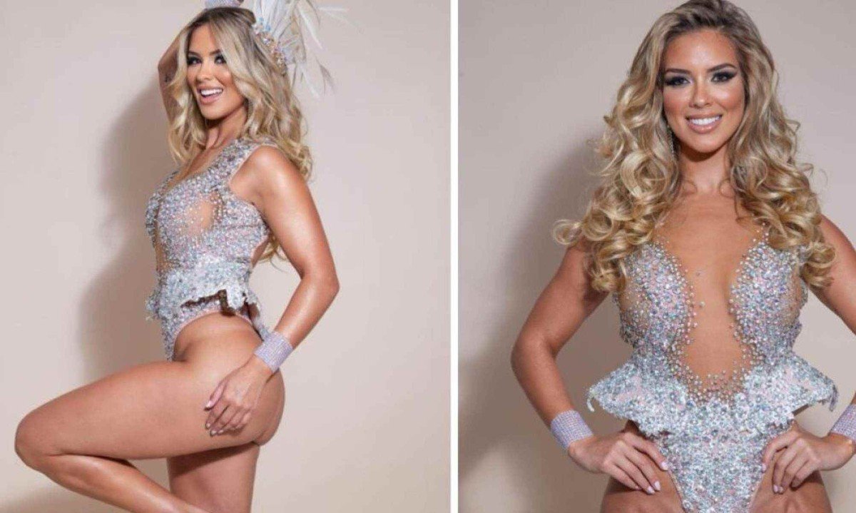 Como assim? Mulher investe valor de carro popular em fantasia de carnaval -  (crédito: Tupi - Pablo Oliveira)