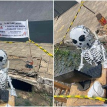Valadares protesta contra falta d'água e descaso de concessionária
