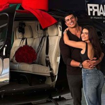 Após ganhar anel de 5,1 mi, Franciny Ehlke ganha helicóptero do noivo bilionário - Tupi - Pablo Oliveira