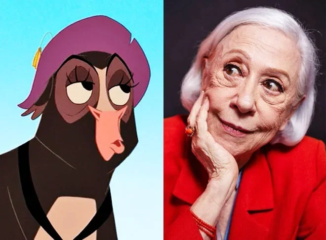 Fernanda Montenegro / Sra Caloway - "Nem que a Vaca Tussa" (2004): A trama do filme fala sobre um grupo de vacas que se unem para salvar sua fazenda da falência. A história se passa no Velho Oeste e segue a vida de três vacas: Maggie, a vaqueira corajosa e líder do grupo; Sra. Caloway, uma vaca mais velha e séria; e Grace, uma vaca otimista, mas um pouco ingênua.