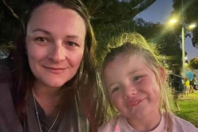 Jodi de Groot e a filha, antes do acidente -  (crédito:  Kennedy News and Media / reprodução)