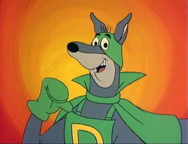 8.Âº Lugar: Dinamite, o BionicÃ£o (O Show do BionicÃ£o - 1977). Personagem do desenho animado norte-americano de 1976, este â??cachorro-herÃ³iâ? auxilia o milionÃ¡rio Radley Crown em lutas contra criminosos e na soluÃ§Ã£o de crimes enigmÃ¡ticos. 