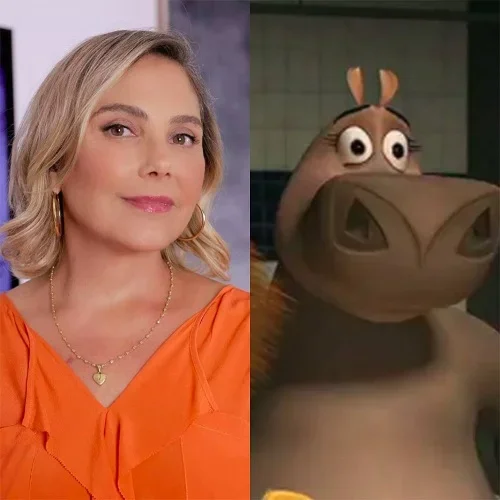 Heloisa Perissé / Gloria - "Madagascar" (2005): Gloria é um dos quatro animais do zoológico central da história, que inclui também Alex, Marty e Melman. Na trama, ela é conhecida por sua habilidade de dançar, sendo uma das principais atrações para os visitantes.