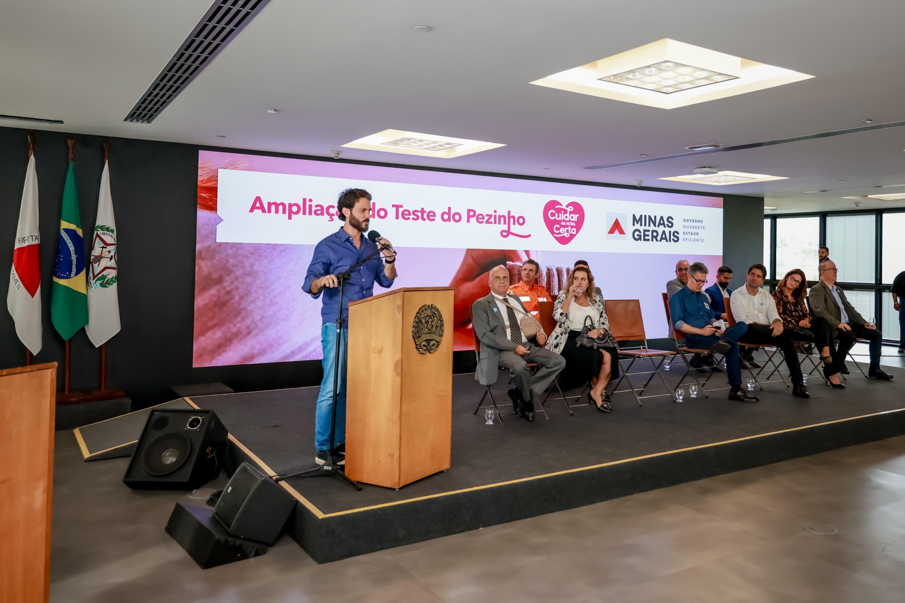 O secretário de Estado de Governo (Segov), Marcelo Aro, participou da coletiva na manhã desta quarta-feira (30/4) na Cidade Administrativa O secretário de Estado de Governo (Segov), Marcelo Aro, participou da coletiva na manhã desta quarta-feira (30/4) na Cidade Administrativa