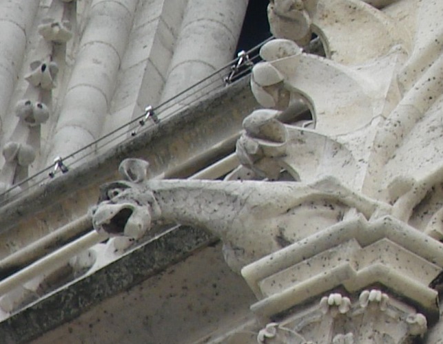 Além de Notre-Dame, várias outras catedrais e castelos ao redor do mundo abrigam gárgulas como parte de sua estrutura, cada um com características próprias, mas todos compartilhando a estética gótica e a função prática de proteger suas construções.