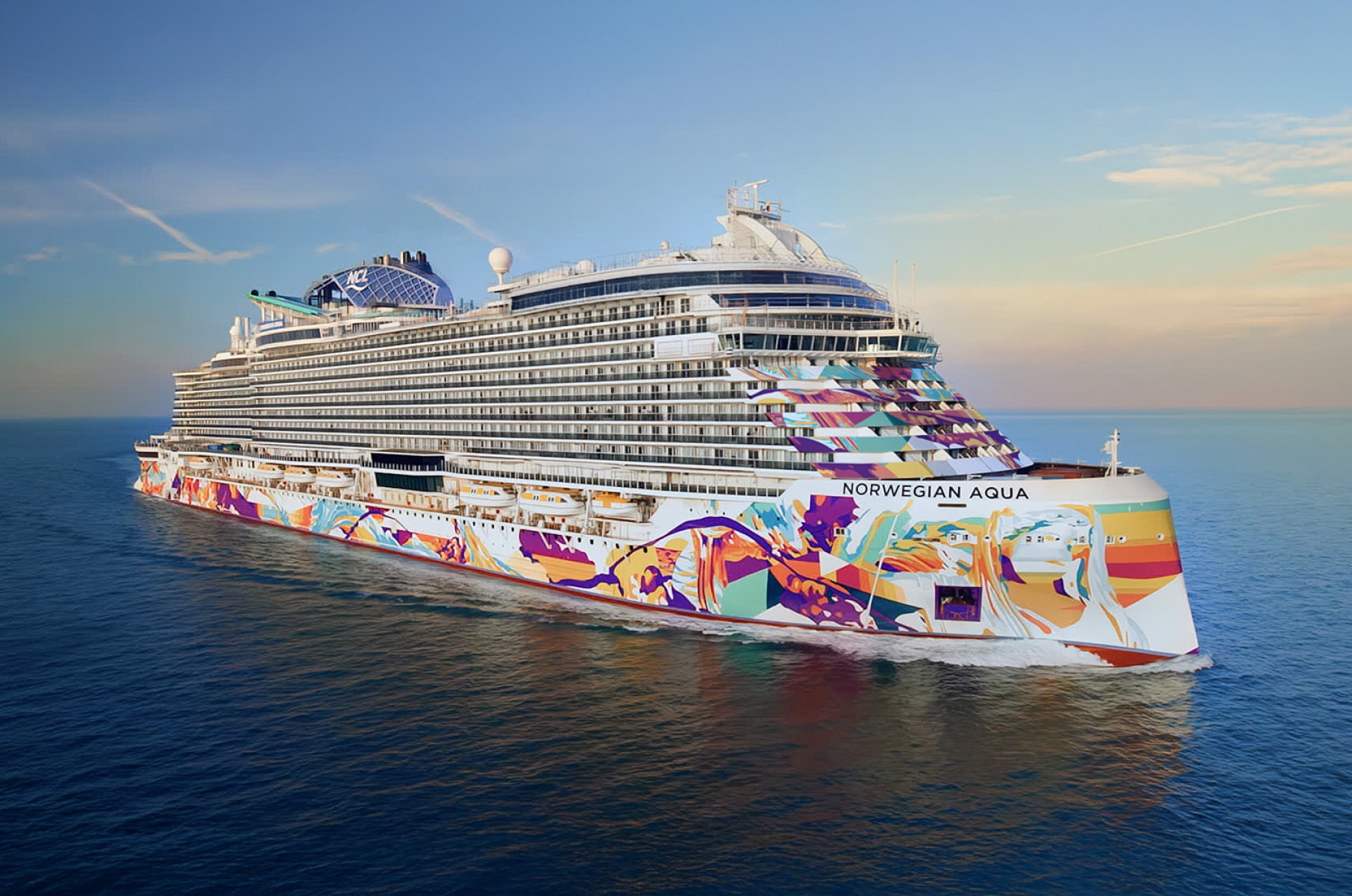 Norwegian Aqua foi inaugurado em março e começou viagens pelo Caribe