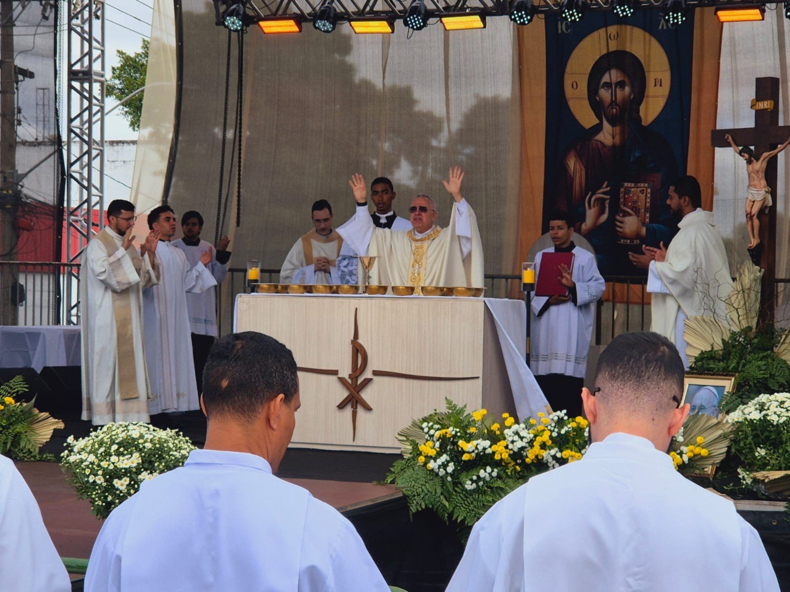 Fiéis celebraram a 49ª Missa do Trabalhador e da Trabalhadora, no Dia de São José Operário, 1º de maio, em Contagem-Jair Amaral/EM/DA. Press