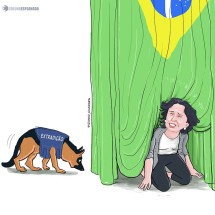 Comitiva de políticos peruanos vem ao Brasil atrás de Heredia  - @izanio_charges