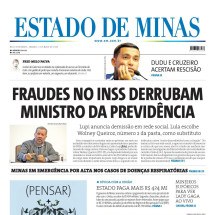 Capa impressa do Estado de Minas de 3/5/2025