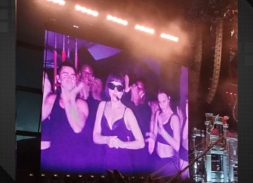 Lady Gaga apareceu publicamente pela primeira vez no Rio de Janeiro -  (crédito: Reprodução/Redes Sociais)