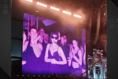 Lady Gaga apareceu publicamente pela primeira vez no Rio de Janeiro -  (crédito: Reprodução/Redes Sociais)