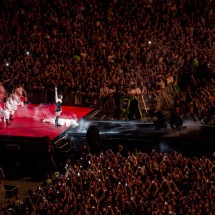 'Vocês esperaram por mim', agradece Gaga aos fãs brasileiros em Copacabana - Daniel Ramalho/AFP