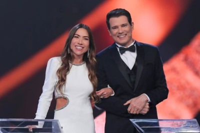 Patrícia Abravanel e Celso Portiolli apresentam a cerimônia do Troféu Imprensa, premiação com 21 categorias, a partir das 19h no SBT/Alterosa
 -  (crédito: Rogério Pallatta/SBT)