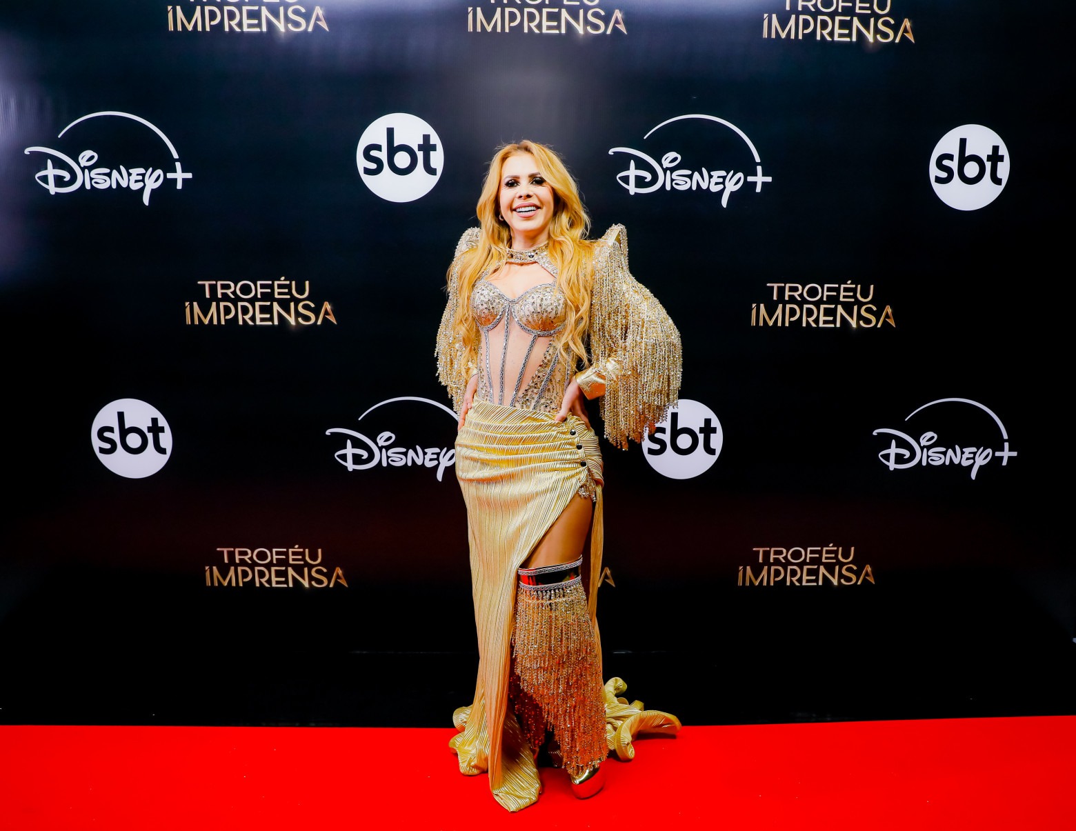 A cantora Joelma apostou em brilho e ousadia, com look marcante e a energia de sempre -Lourival Ribeiro/ SBT