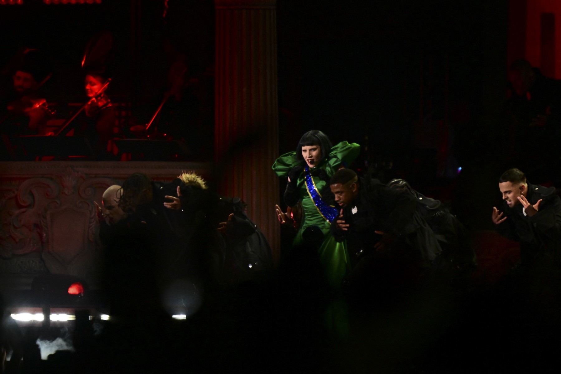 A popstar Lady Gaga performou durante o show na praia de Copacabana, no Rio de Janeiro, nesse sábado (3)      