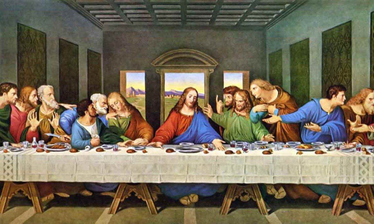 A Última Ceia, obra de Leonardo da Vinci -  (crédito: Imagem: Reprodução)