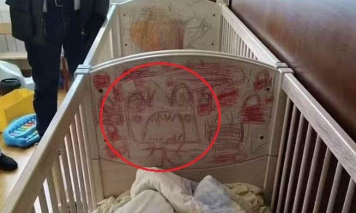 Desenhos das crianças mantidas em cárcere privado pelos pais  -  (crédito: Polícia Nacional da Espanha)