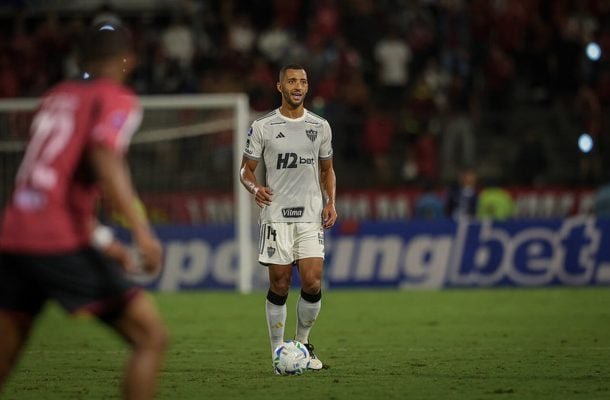 VITOR HUGO - Apesar de ter jogado apenas os minutos finais, quase comprometeu o resultado, com um lance que quase resultou em gol e uma jogada que quase resultou em pênalti. Nota: 4,5 - Foto: Pedro Souza/Atlético-MG