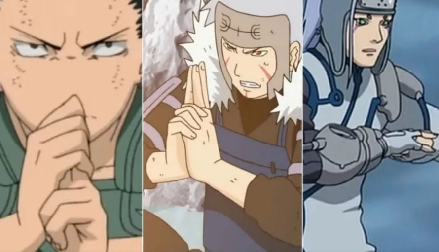 Cada gesto é feito com a combinação de doze movimentos, os selos, inspirados no zodíaco chinês. Cada combinação representa uma habilidade específica.