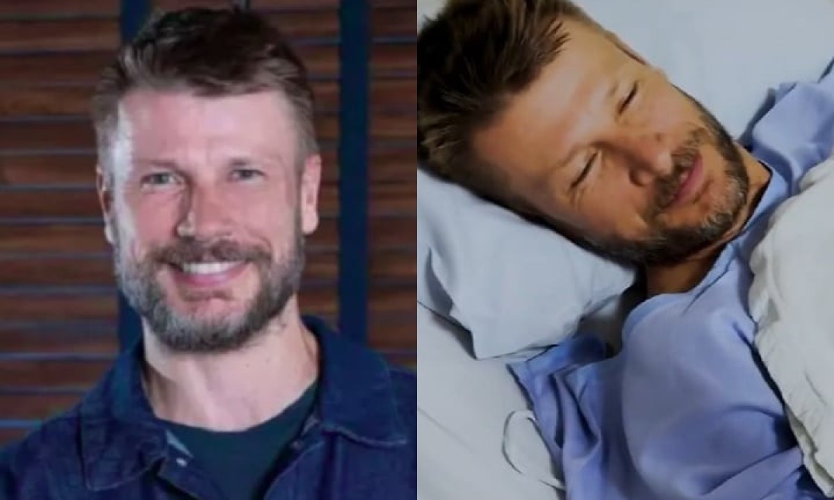 O apresentador e modelo Rodrigo Hilbert precisou ar por uma cirurgia de emergência depois de sofrer um acidente enquanto participava de uma competição de Mountain Bike, na África do Sul. -  (crédito: Montagem/Reprodução Instagram/TV Globo)