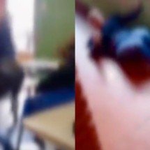 Vídeo: professora é agredida por aluno em escola na Pampulha, em BH - Redes sociais/Reprodução