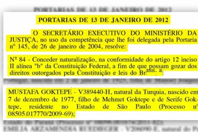 ‘Conduta violenta e ilegal do governo turco’, diz advogado de preso para extradição -  (crédito: Platobr Nacional)