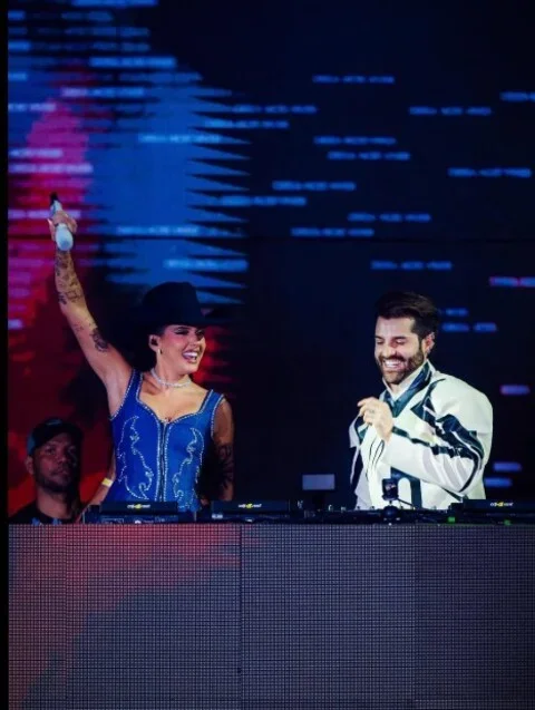 Ana Castela grava feat ao vivo com Alok e apresenta nova música com DJ - Reprodução/Instagram  @circuitosertanejooficial
