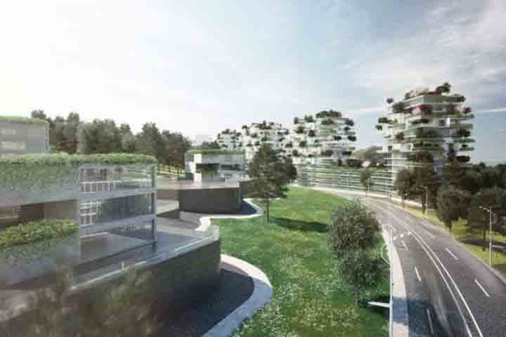 Para conectar a cidade florestal ao Liuzhou foi construÃ­da uma linha ferroviÃ¡ria de alta velocidade. 
