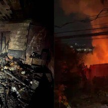 Casas pegam fogo em Belo Horizonte - CBMMG/Divulgação