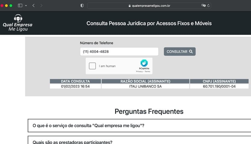 Outra opção dada pela Anatel é utilizar a plataforma "Qual Empresa Me Ligou", que identifica qual companhia está te importunando. Acesse pelo endereço qualempresameligou.com.br.