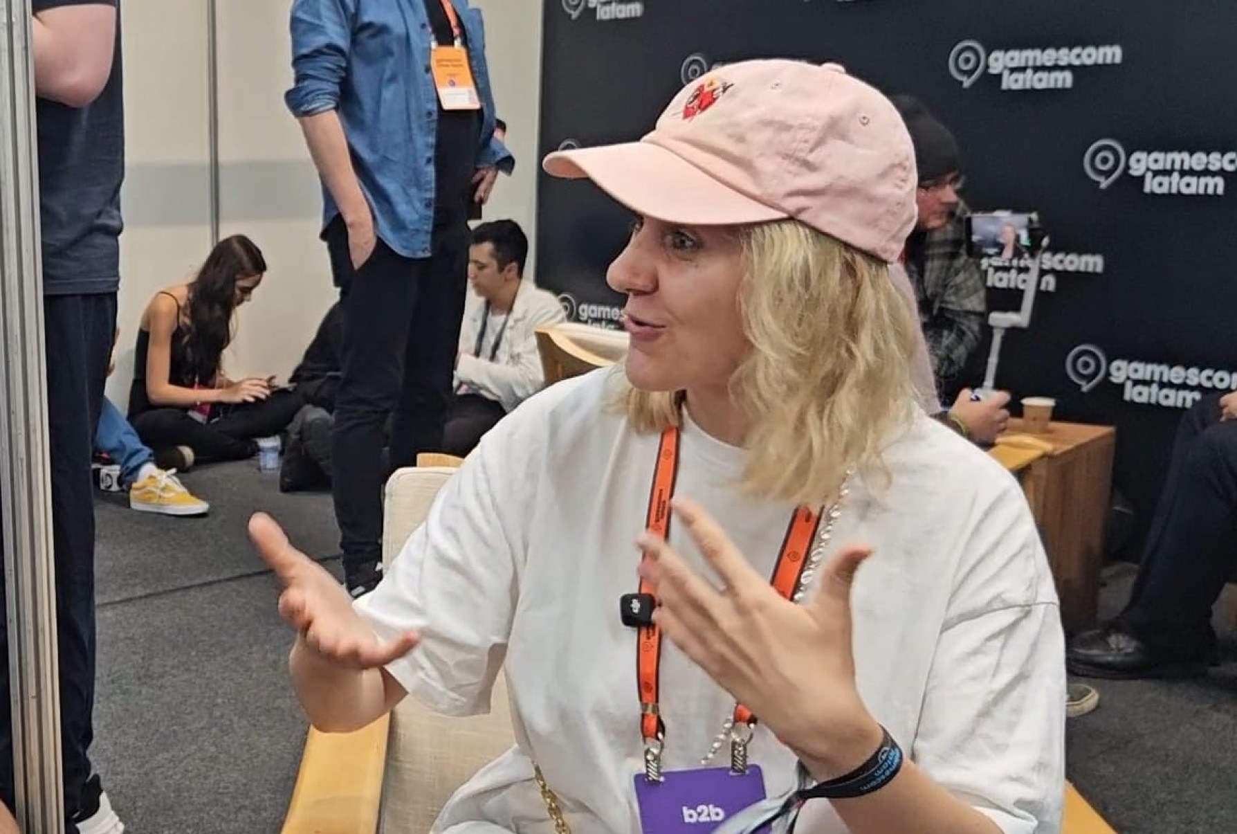 Gabriela Siemienkowicz, da 11 bit studios, veio ao Brasil para apresentar o game The Alters