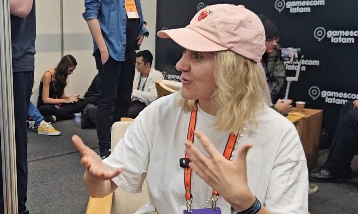 Gabriela Siemienkowicz, da 11 bit studios, veio ao Brasil para apresentar o game The Alters