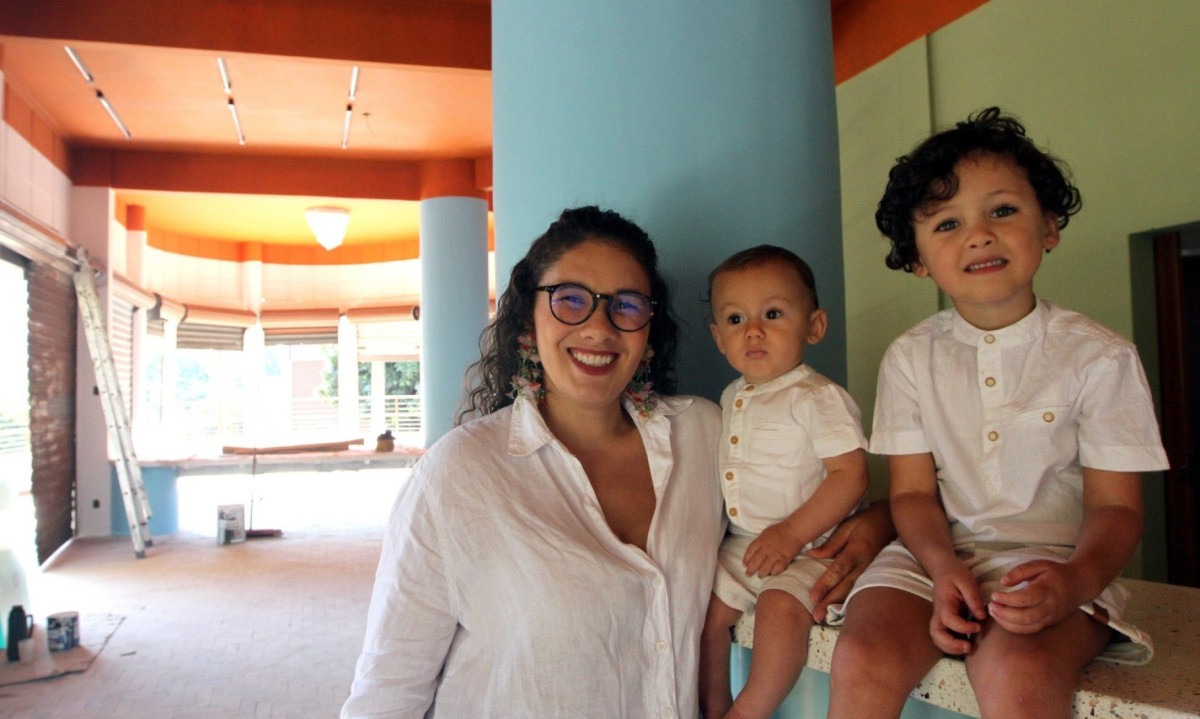 Ana Clara Valadares com os filhos Antônio Bento e José Francisco Ana Clara Valadares com os filhos Antônio Bento e José Francisco