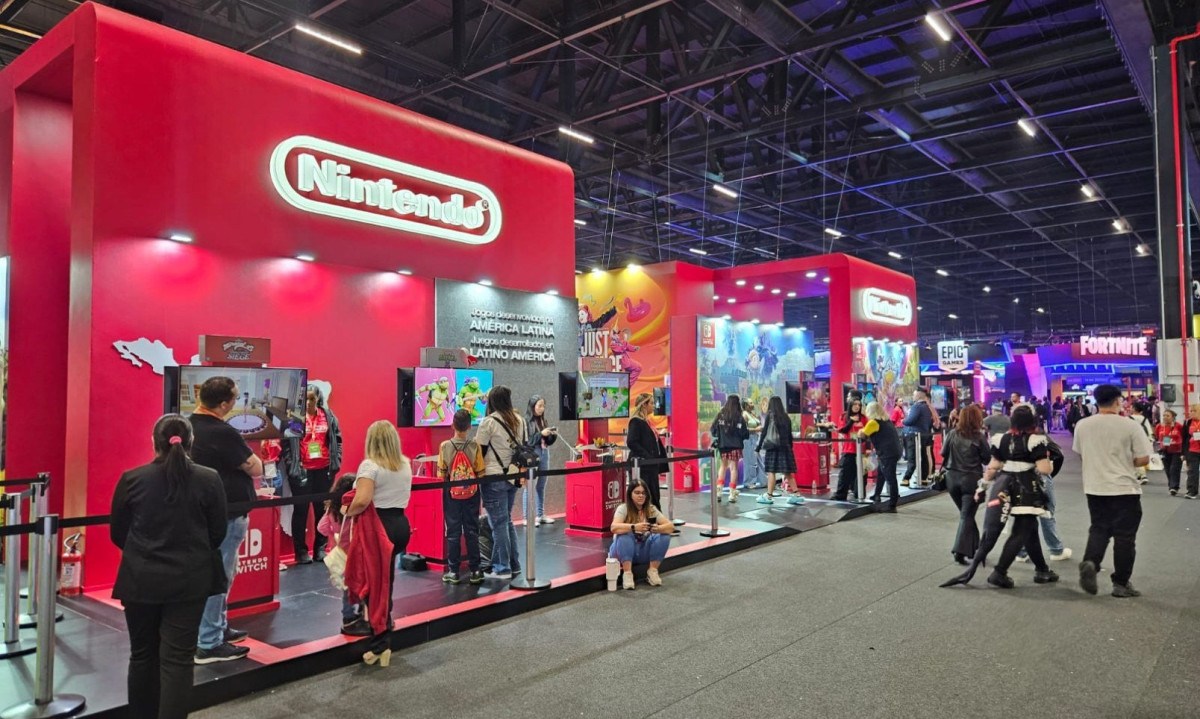 Estande da Nintendo atrai fãs com jogos localizados e brindes exclusivos na Gamescom Latam 2025.