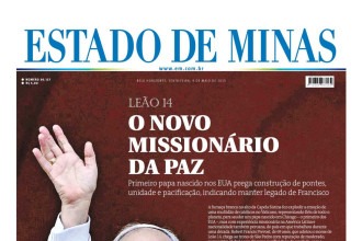 Capa impressa do Estado de Minas de 9/5/2025
