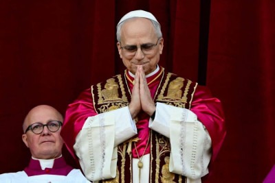 Robert Francis Prevost foi eleito o papa Leão 14 -  (crédito: TIZIANA FABI/AFP)
