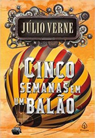 "Cinco Semanas em um Balão" foi a primeira grande obra literarária de Verne. O livro, lançado em 1863, relata uma grandiosa expedição do Dr. Fergusson, o criado Joe e o amigo Dick, sobre o continente africano. 
