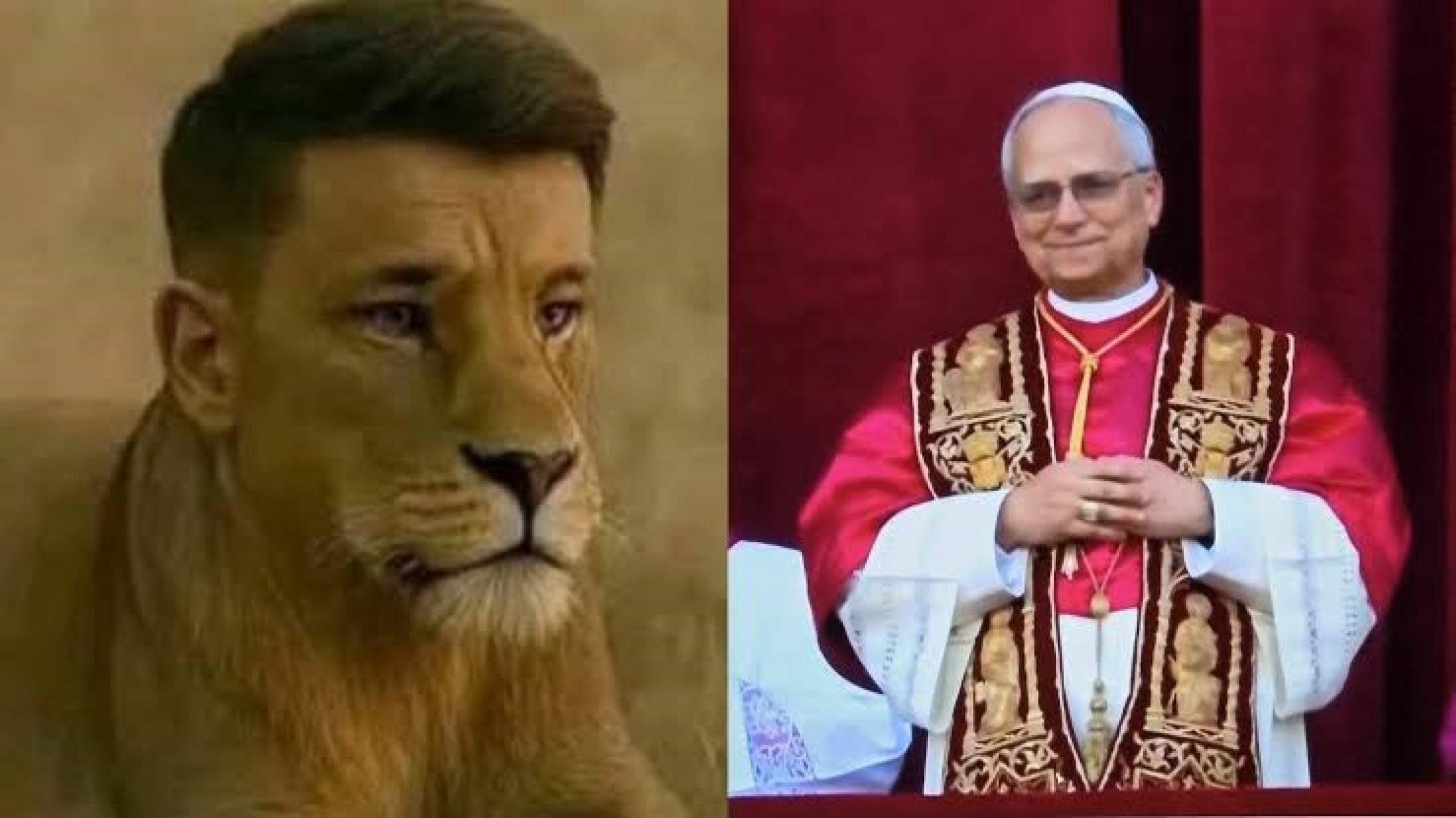 Diversas comparações entre o nome do Papa e o animal leão estão sendo postadas nas redes sociais-Reprodução/Redes Sociais