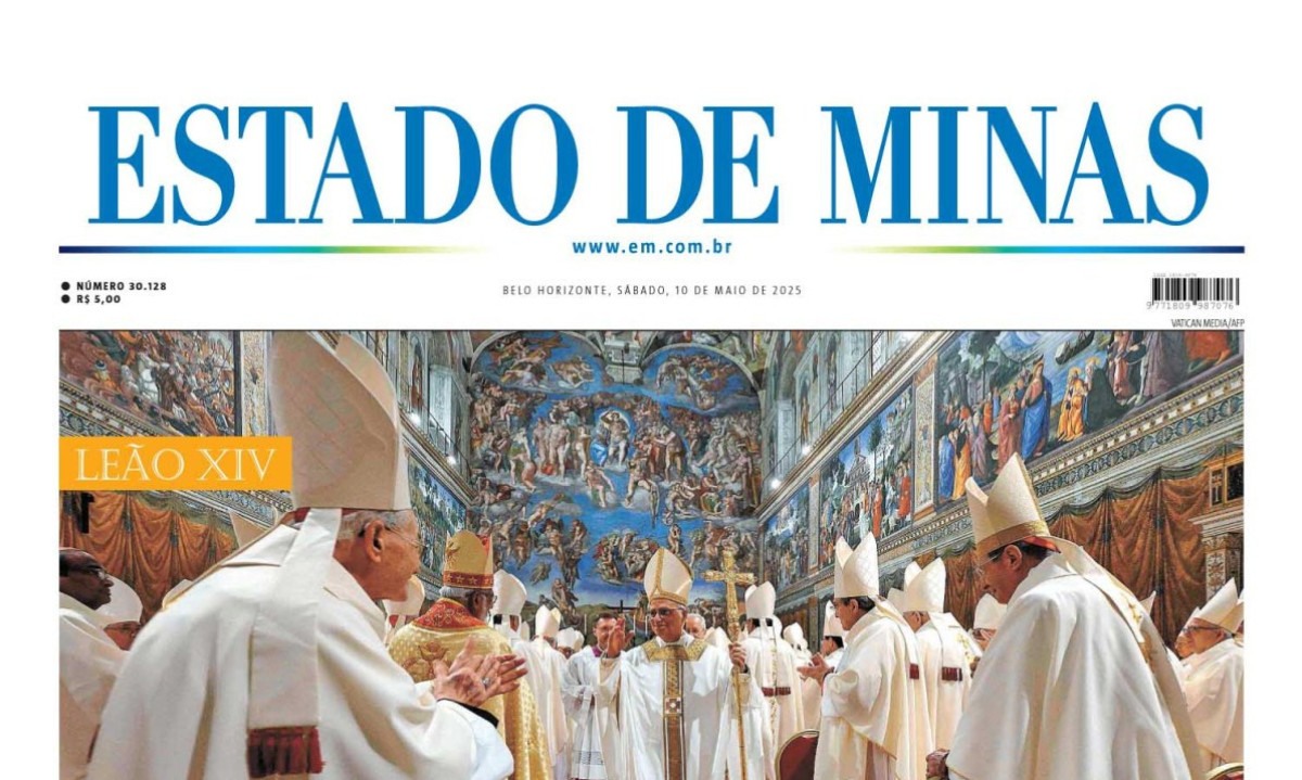 Capa impressa do Estado de Minas de 10/5/2025 - (crédito: Estado de Minas)