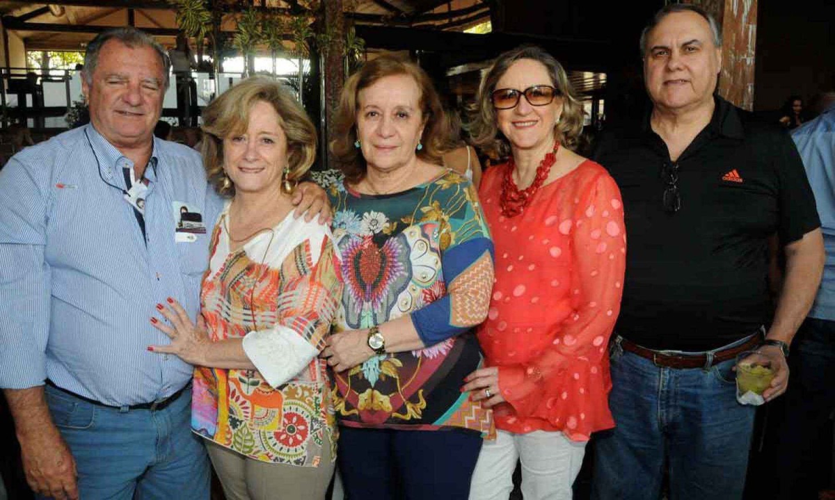 Márcio e Marília Domingues, Vanessa Freitas, Branca Diniz e Luiz Antônio Esteves