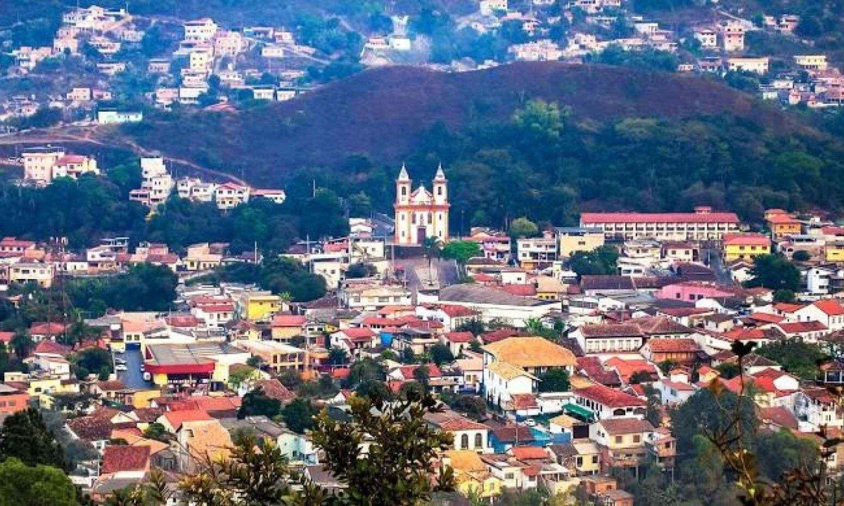 Sabará carrega riqueza cultural para ser explorada -  (crédito: Imagem: Google Maps/Reprodução)