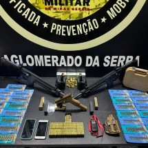 Instrutor de armas de gangue de BH é identificado e preso - Reprodução/PMMG