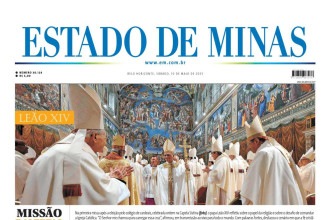 Capa impressa do Estado de Minas de 10/5/2025