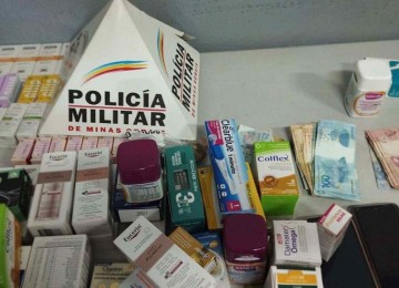 Furto em farmácias revela esquema de venda ilegal de remédios pela internet -  (crédito: DivulgaÃ§Ã£o/PMMG)