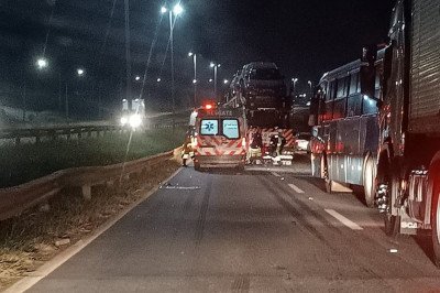 Vítimas foram encaminhadas para o Hospital Público Regional de Betim  -  (crédito: Rafael Arruda/EM/DA. Press)