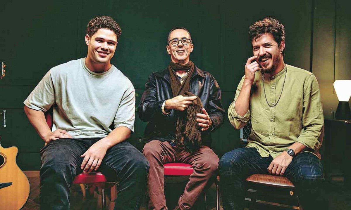 Dan Gentil, Affonsinho Heliodoro e Pedro Morais: diálogo de gerações no YouTube - (crédito: André Greco/Divulgação) Dan Gentil, Affonsinho Heliodoro e Pedro Morais: diálogo de gerações no YouTube - (crédito: André Greco/Divulgação)